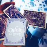 Cardistry Calligraphy (Blue) Playing Cards