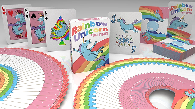 Rainbow Unicorn Fun Time! Playing Cards
