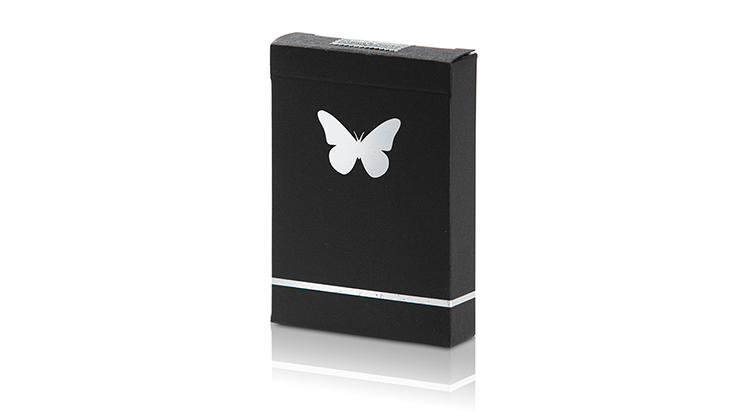 Butterfly Playing Cards Marked (Black and Silver)