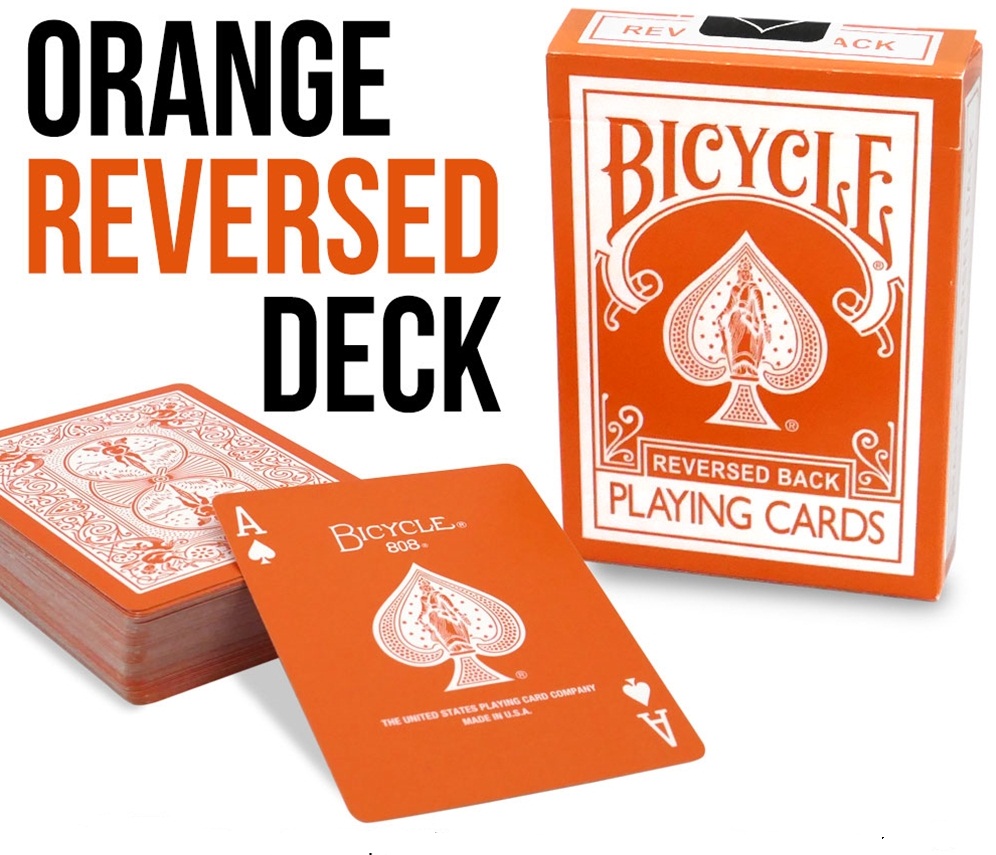 Bicycle - Orange Reversed Deck